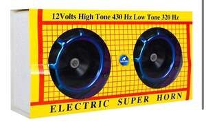 Safari Electric Super‎ Horn 12V 430/320 Hz Dual Tone Universal Car Horn Kit